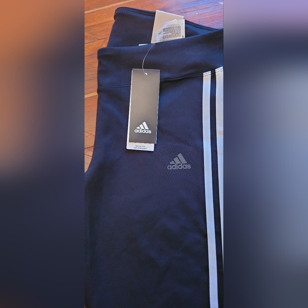 Adidas Dark Blue Track Pants with Logo
